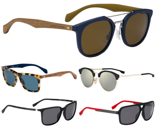 Différentes montures de la marque Hugo Boss